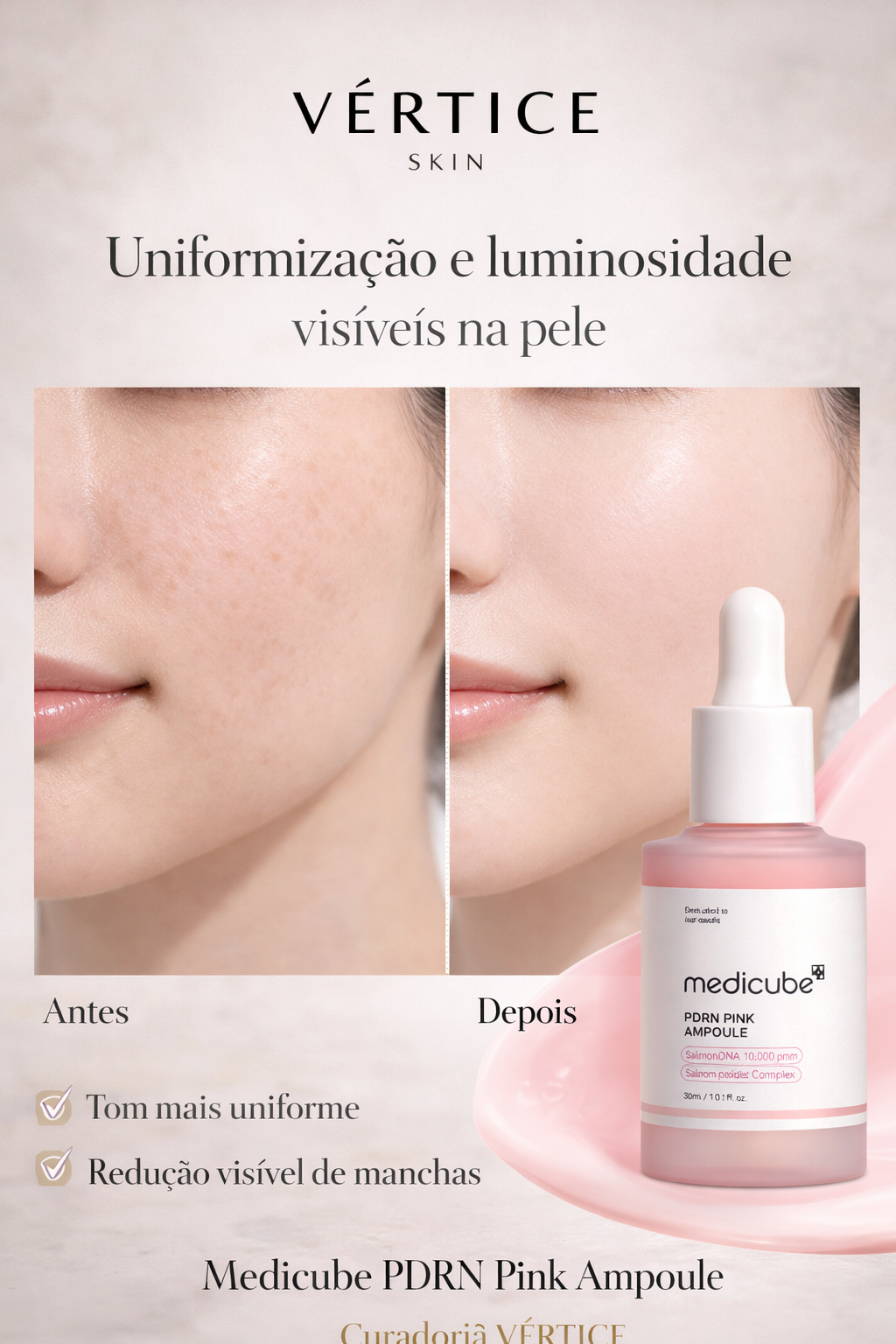 VÉRTICE – Elixir Rosé Revitalizante (Medicube PDRN Pink Ampoule) 30ml